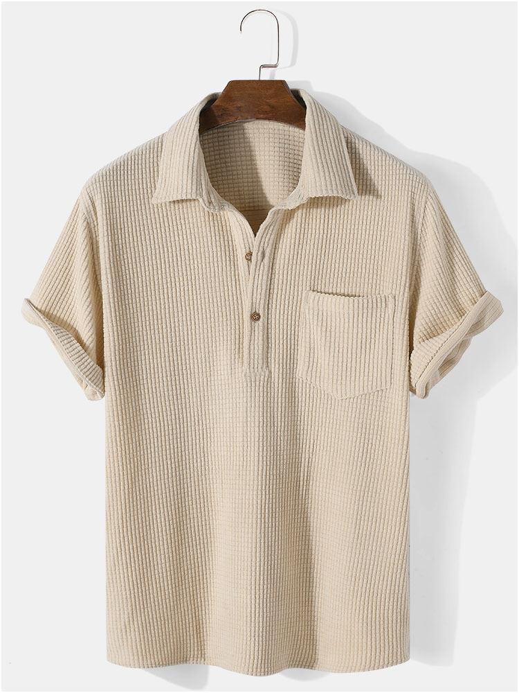 Chemise d'été homme – Chemise élégante et respirante en coton pour occasions décontractées