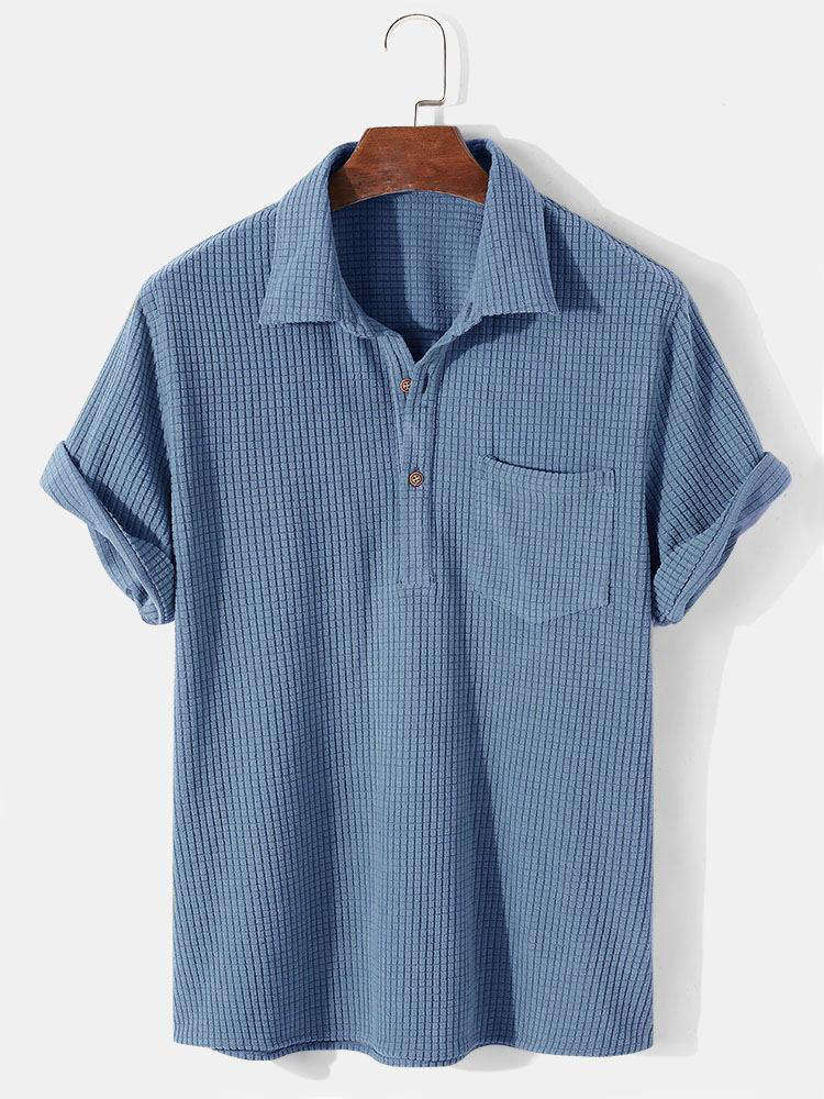 Chemise d'été homme – Chemise élégante et respirante en coton pour occasions décontractées