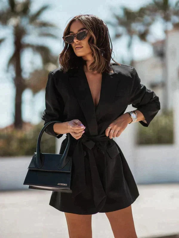 Robe blazer élégante femme – Veste chic et fluide pour occasions spéciales