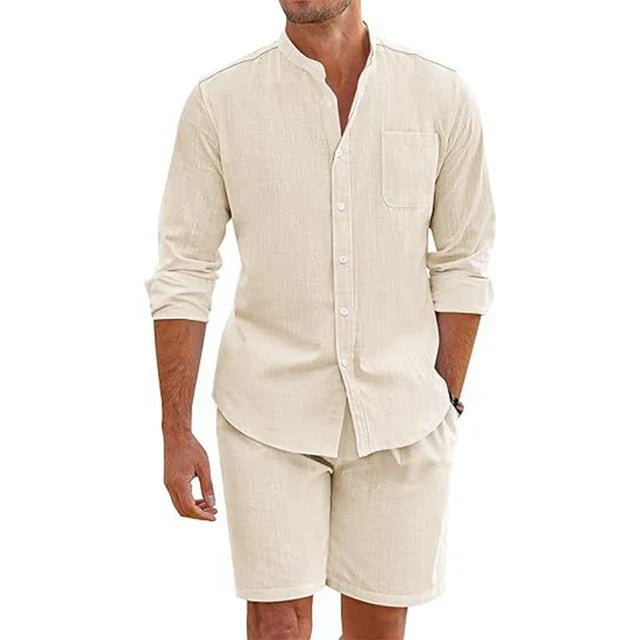 Chemises élégantes été homme – Ensemble chic en coton léger