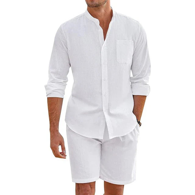 Chemises élégantes été homme – Ensemble chic en coton léger