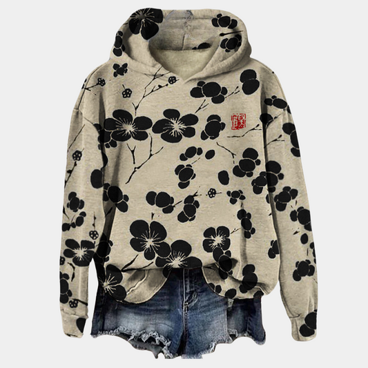 Sweat à capuche fleuri femme – Vêtement tendance et confortable pour le printemps