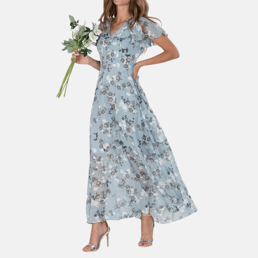 Robe fluide femme – Robe à motif floral élégante et légère