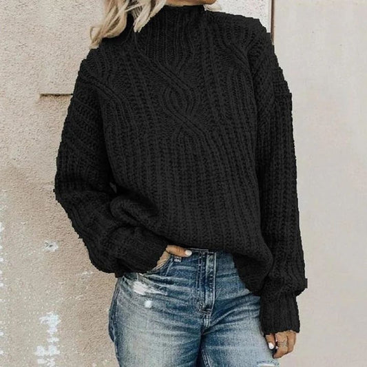 Pull en tricot femme – Pull confortable et doux pour hiver