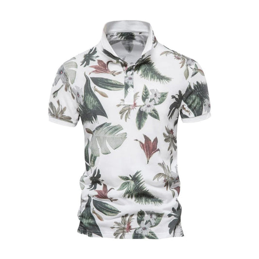 Chemise Polo été homme – Chemise légère Hawaii à manches courtes