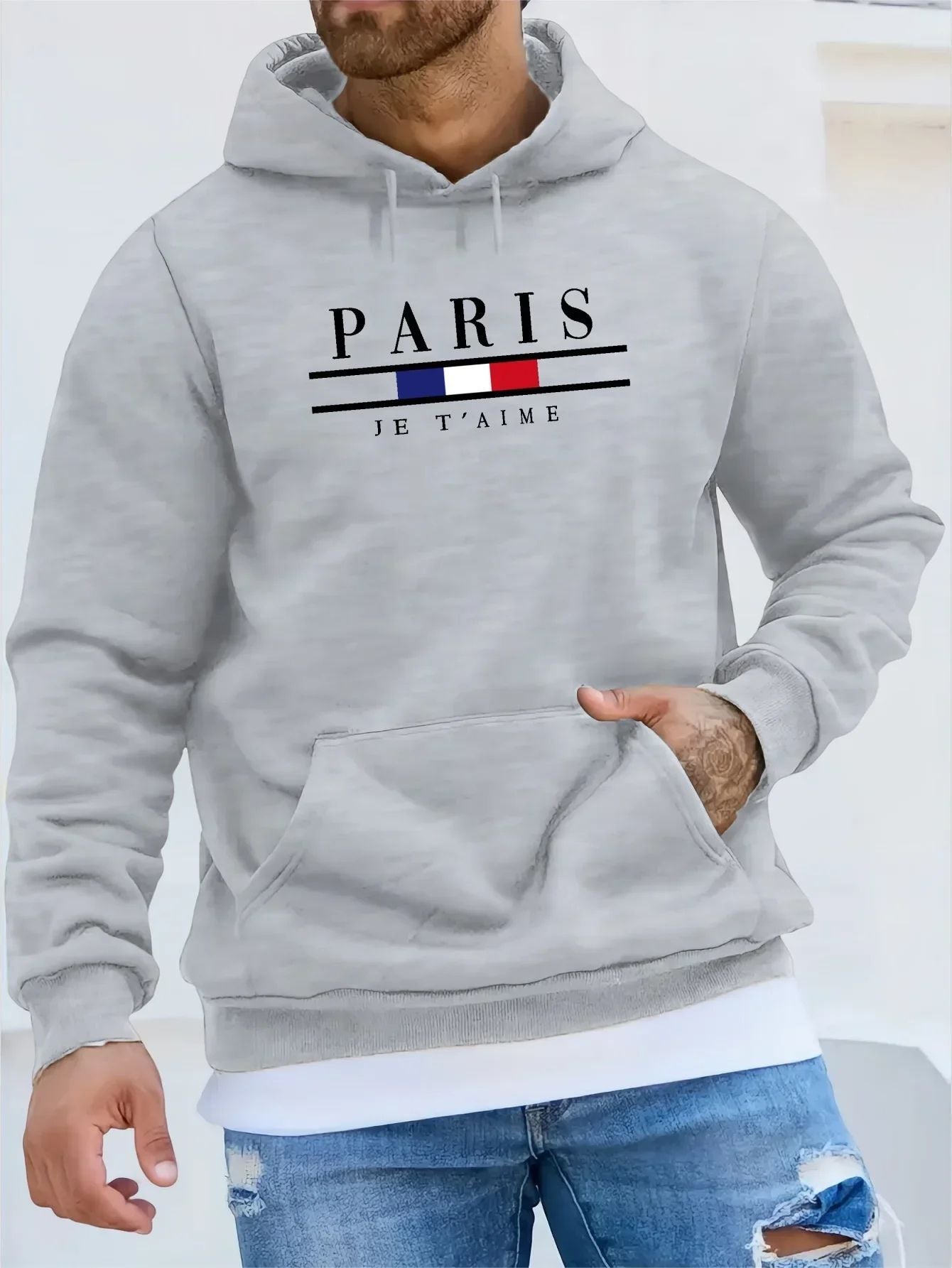 Sweat à capuche polaire homme – Vêtement chaud et confortable pour l'hiver