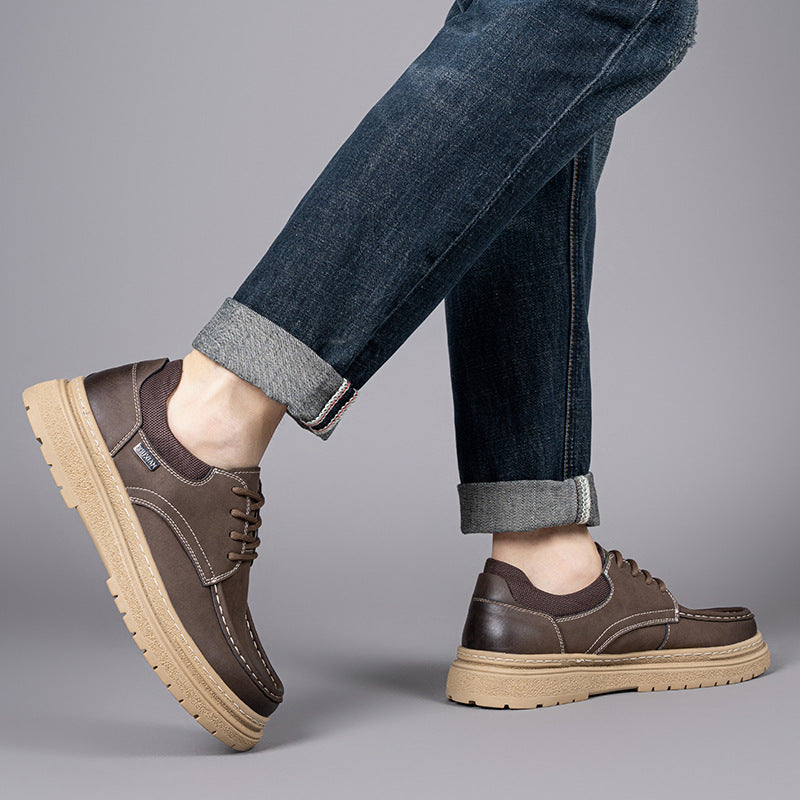 Chaussures homme cuir rétro – Mocassins élégants et confortables