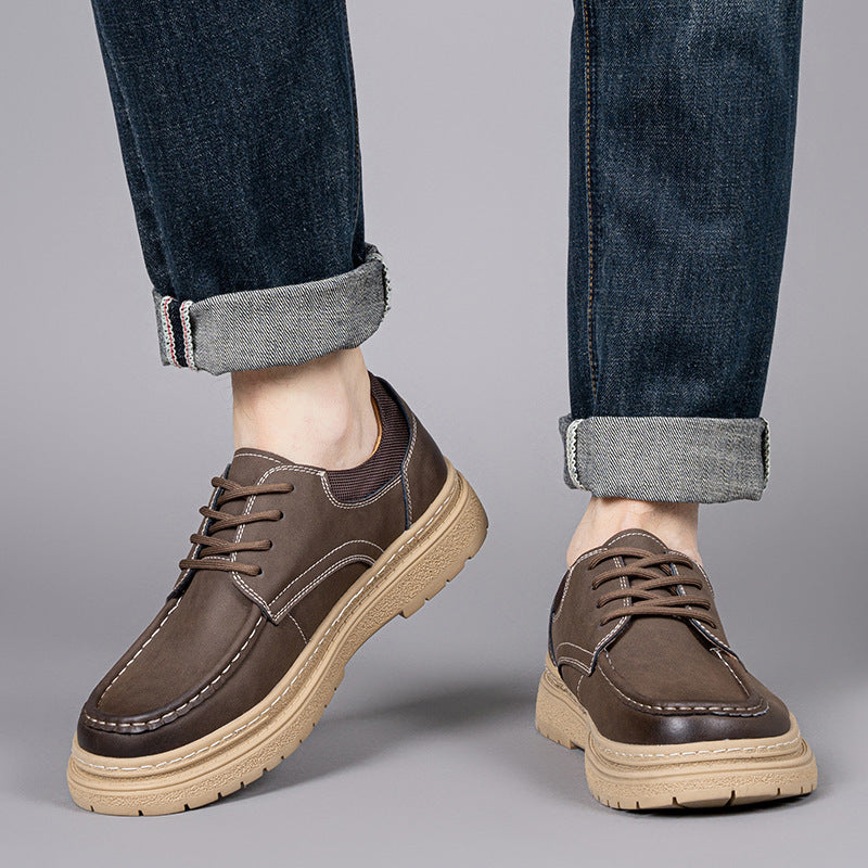 Chaussures homme cuir rétro – Mocassins élégants et confortables