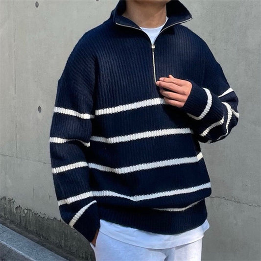 Pull homme décontracté – Tricot chaud et confortable pour l'hiver