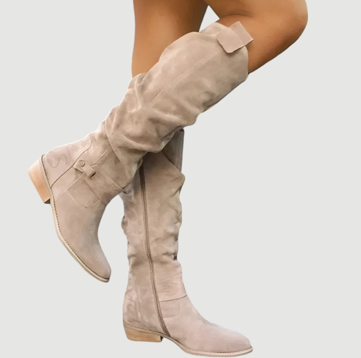 Bottes d'hiver femme – Bottes hautes chaudes et élégantes en cuir