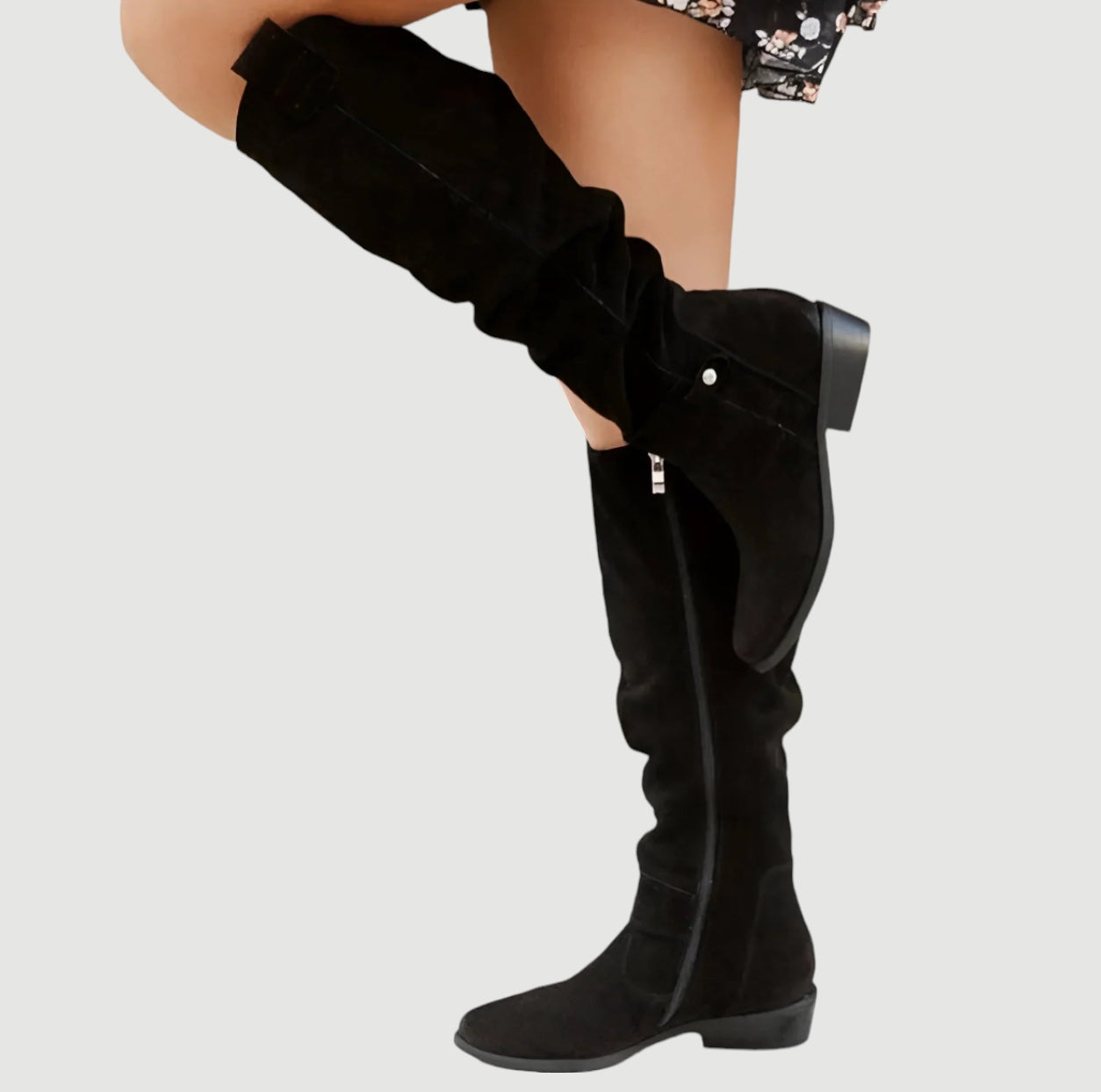 Bottes d'hiver femme – Bottes hautes chaudes et élégantes en cuir