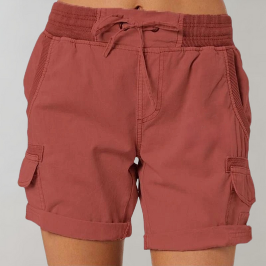 Shorts cargo femme – Shorts d'été classiques en coton léger et confortable