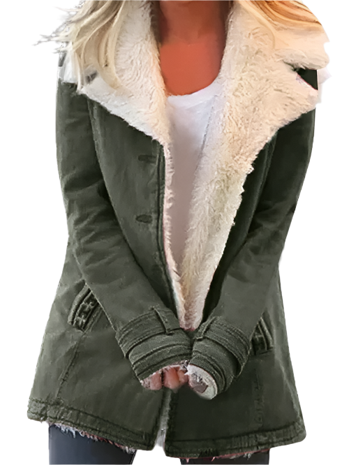 Veste d'hiver femme – Manteau chaud classique en laine pour temps froid