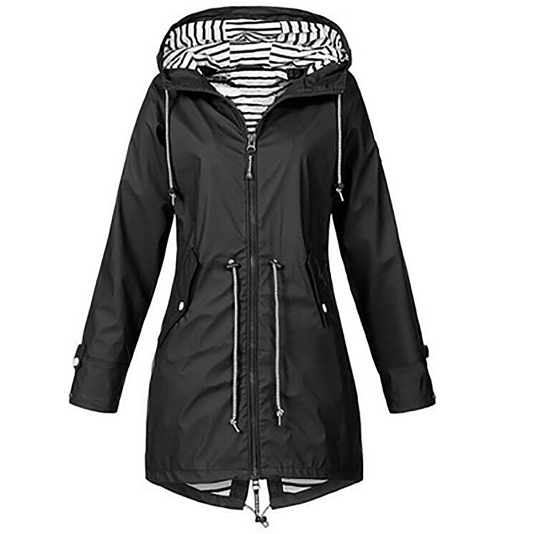 Veste imperméable femme – Veste classique légère et élégante pour pluie