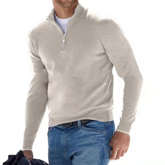 Pull d'hiver chaud homme – Pull classique en laine pour temps froid