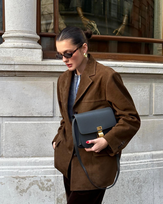 Blazer en daim femme – Veste classique chic et élégante