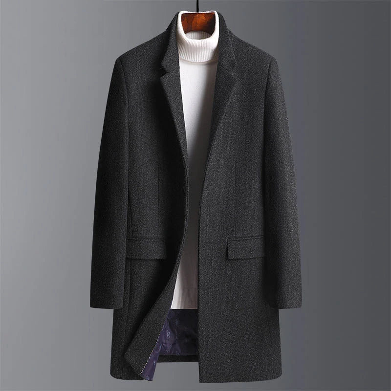 Manteau d'hiver homme – Manteau en laine classique chaud et élégant