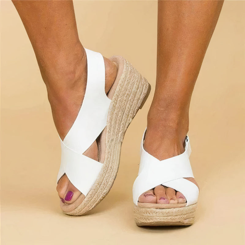 Sandales compensées été – Sandales confortables et élégantes pour femme