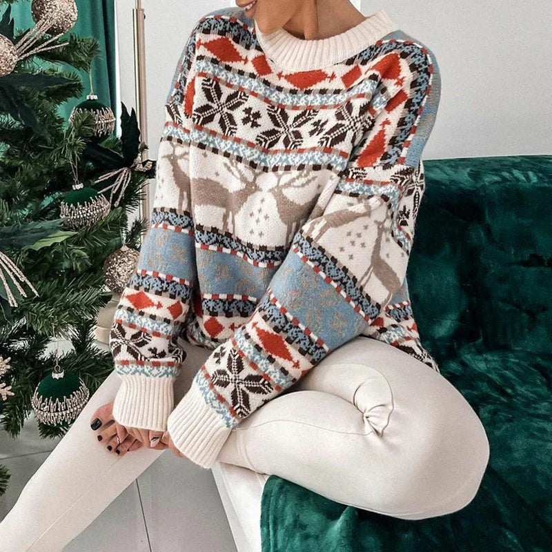 Pull d'hiver femme – Pull douillet en laine chaud et confortable