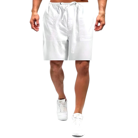 Shorts en lin pour la plage – Shorts décontractés légers et confortables