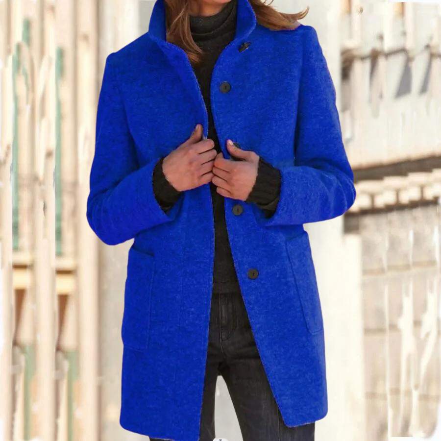 Manteau d'hiver femme – Manteau élégant décontracté en laine chaud