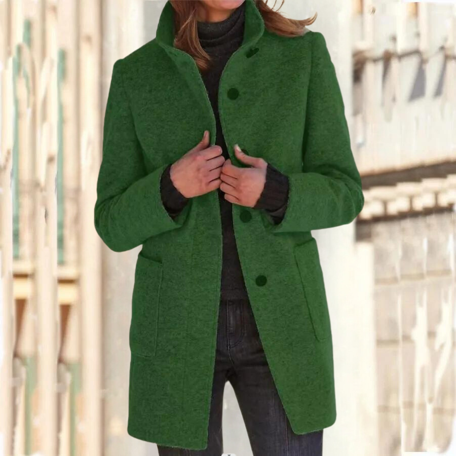 Manteau d'hiver femme – Manteau élégant décontracté en laine chaud