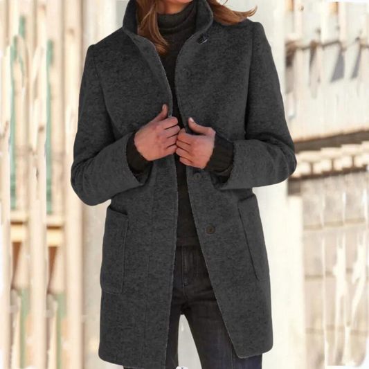 Manteau d'hiver femme – Manteau élégant décontracté en laine chaud