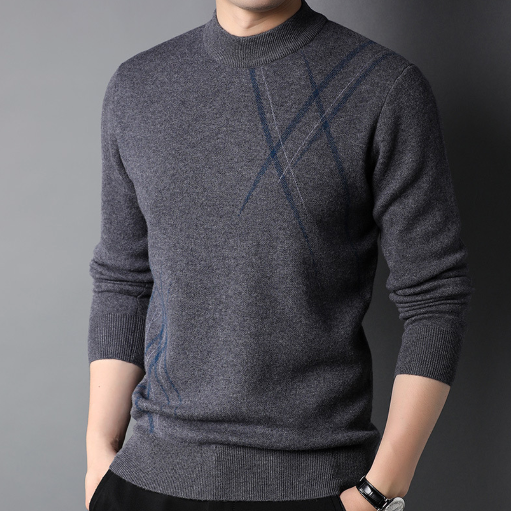 Pull en tricot homme – Pull décontracté léger et confortable pour l'été