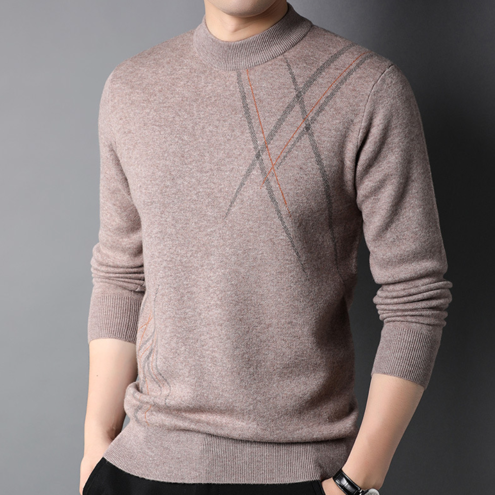 Pull en tricot homme – Pull décontracté léger et confortable pour l'été