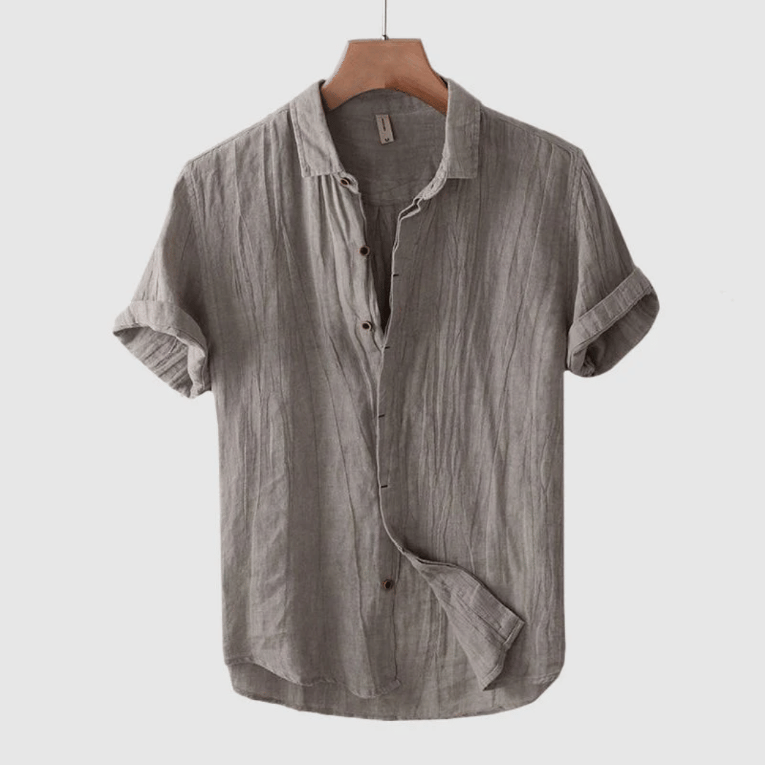 Chemise été homme – Chemise décontractée en coton légère et confortable