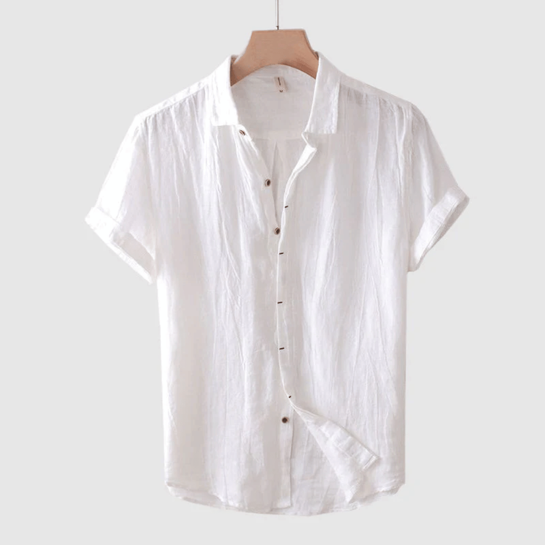 Chemise été homme – Chemise décontractée en coton légère et confortable