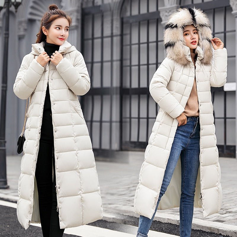 Manteau d'hiver femme – Manteau long chaud et élégant pour le froid