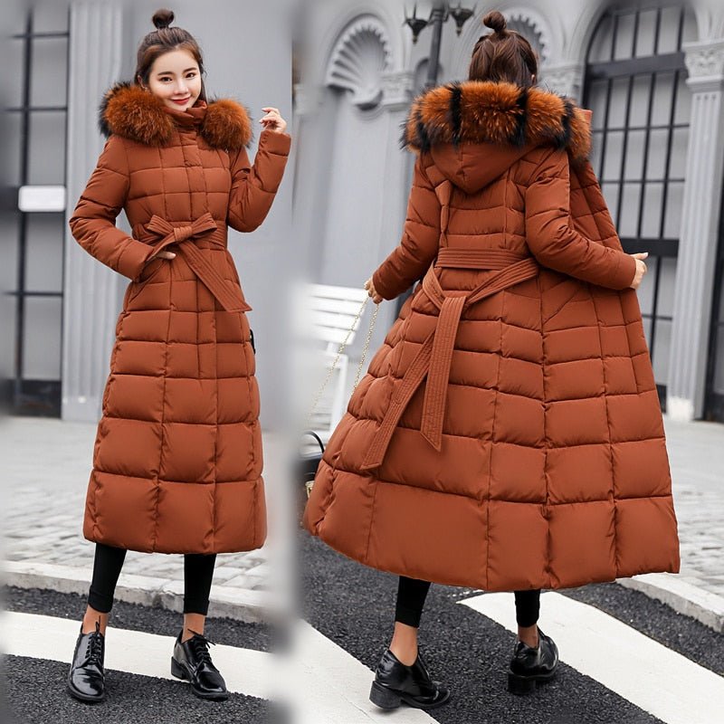 Manteau d'hiver femme – Manteau long chaud et élégant pour le froid