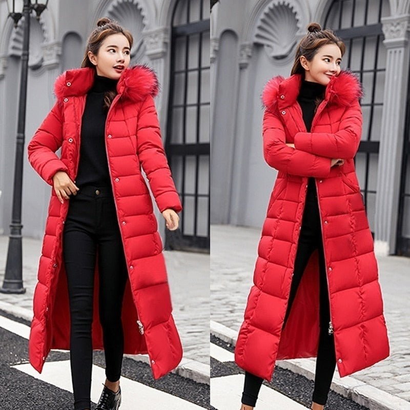 Manteau d'hiver femme – Manteau long chaud et élégant pour le froid