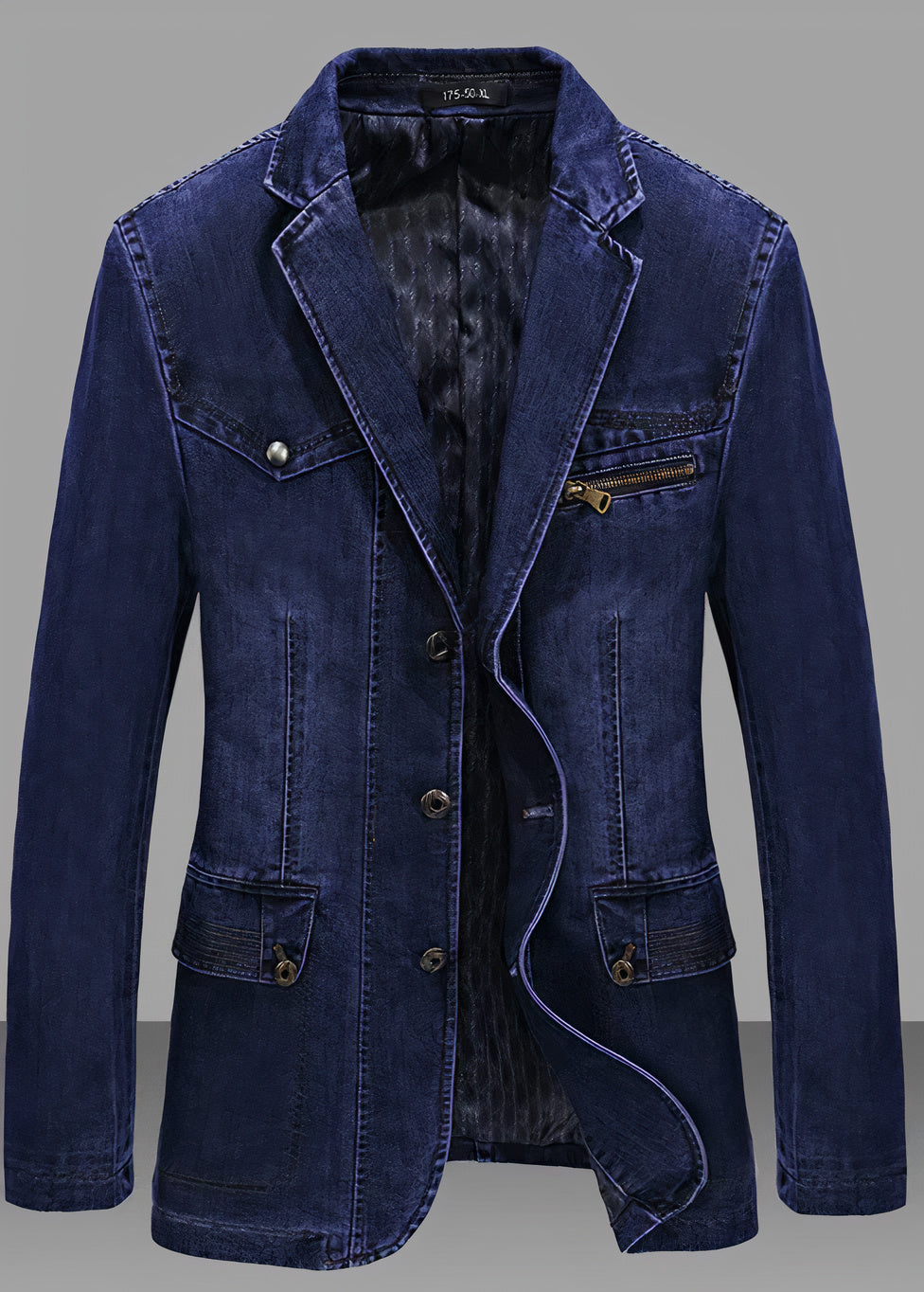 Veste en Jean Homme – Veste légère décontractée en denim pour printemps