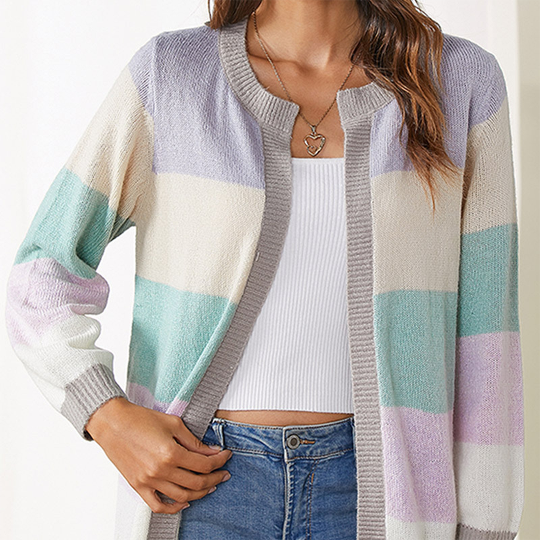 Cardigan élégant femme – Cardigan luxe en tricot doux et chic