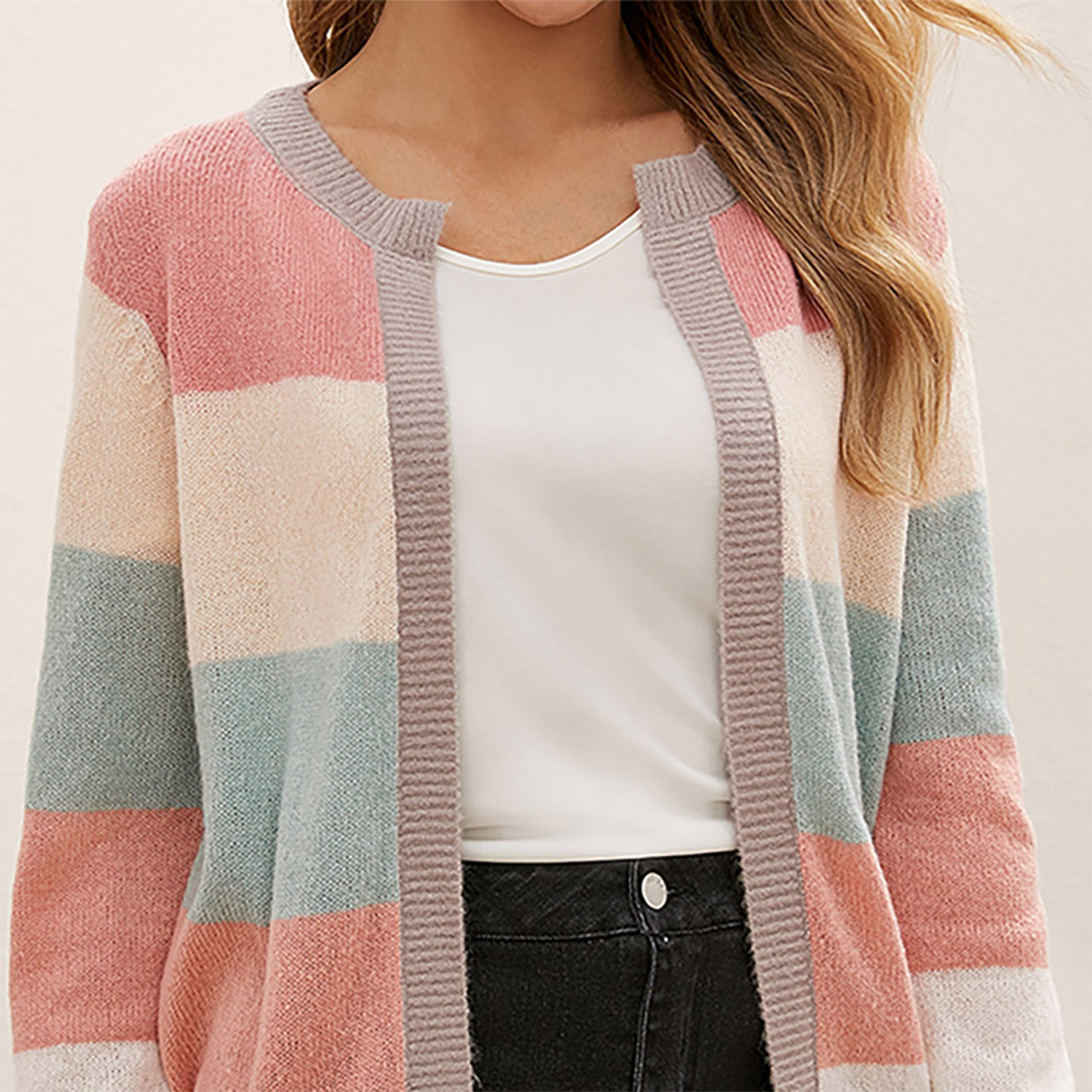 Cardigan élégant femme – Cardigan luxe en tricot doux et chic