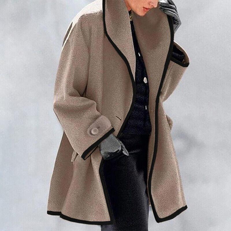 Manteau d'hiver femme – Manteau luxe chaud et élégant en laine