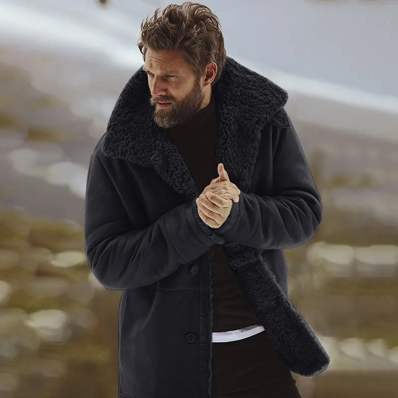 Veste d'hiver homme – Manteau épais et luxueux chaud