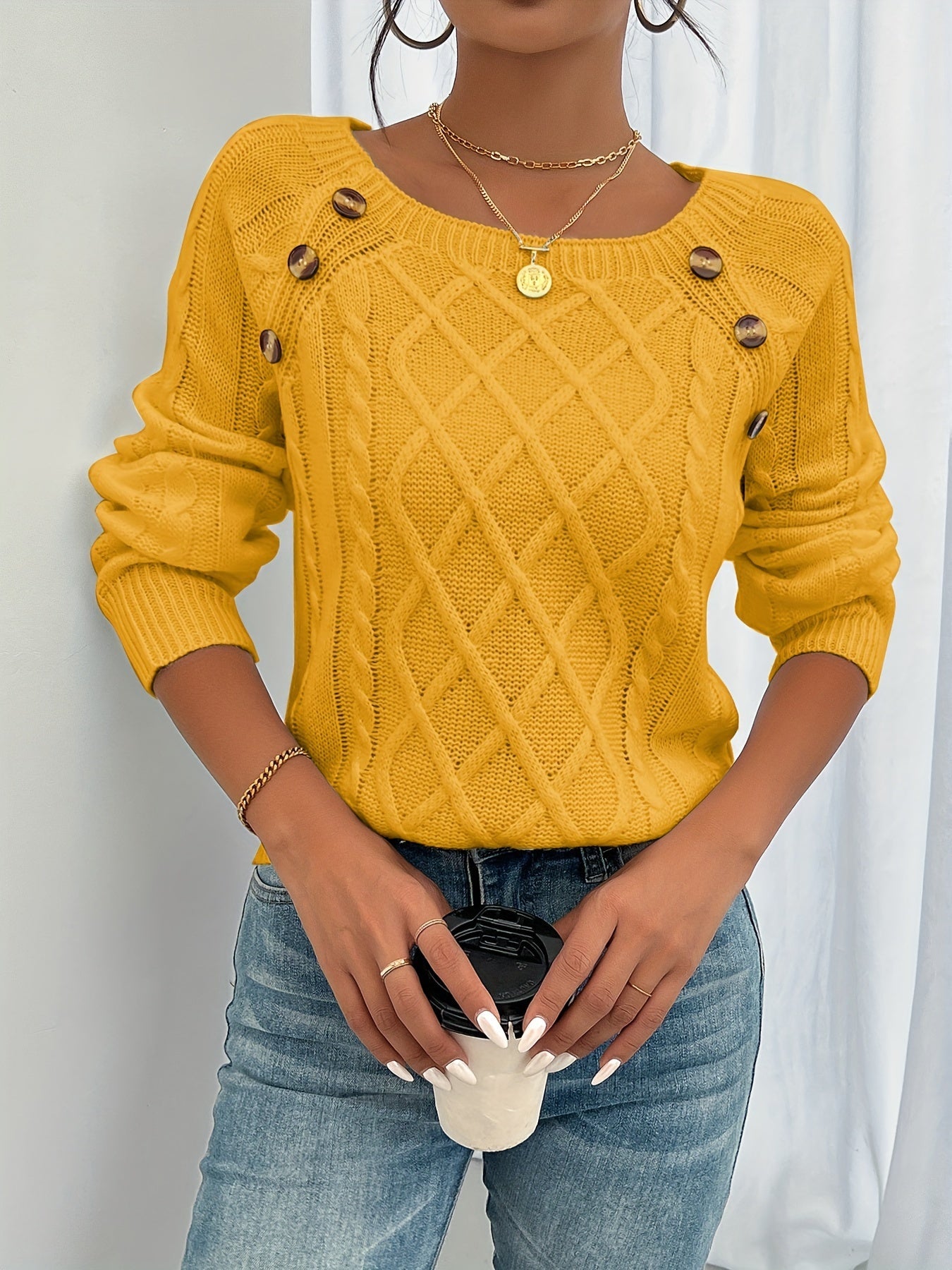 Pull en tricot hiver – Pull luxueux et confortable pour femme