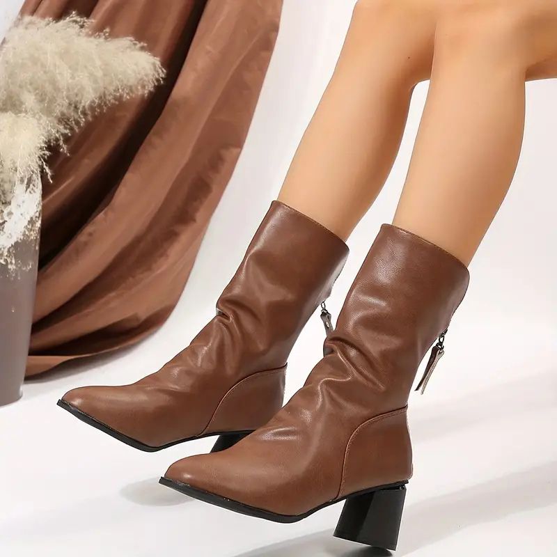 Bottes d'hiver femme – Mi-hautes isolées et élégantes pour temps froid