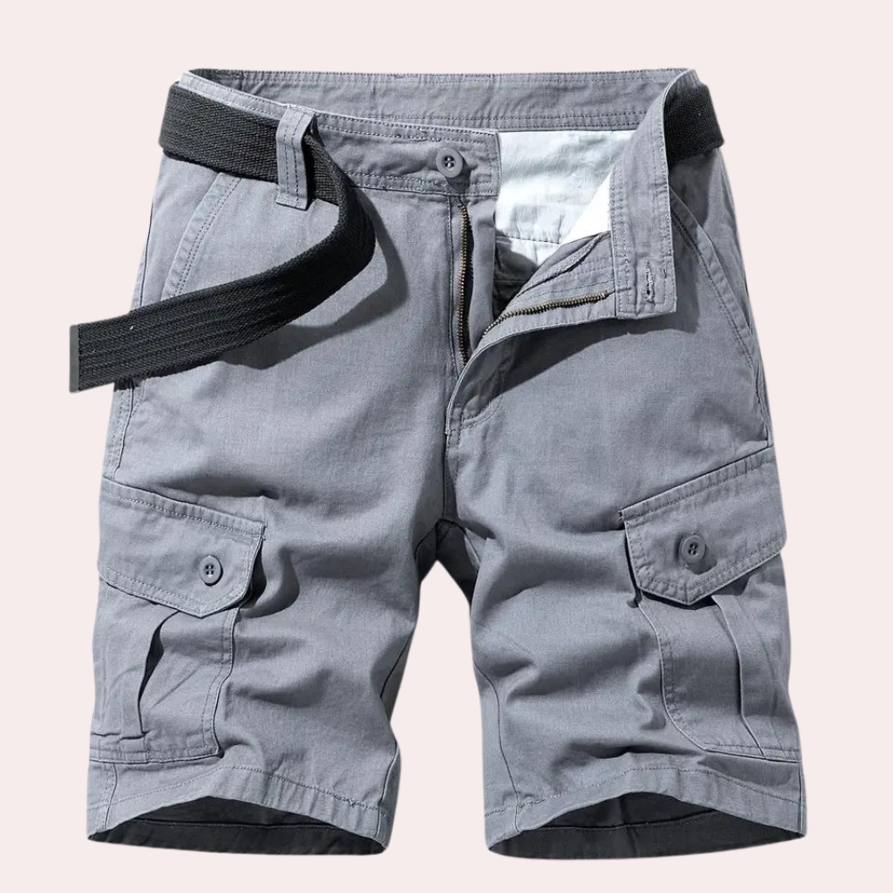 Shorts cargo homme – Pantalon moderne ajusté en coton pour été