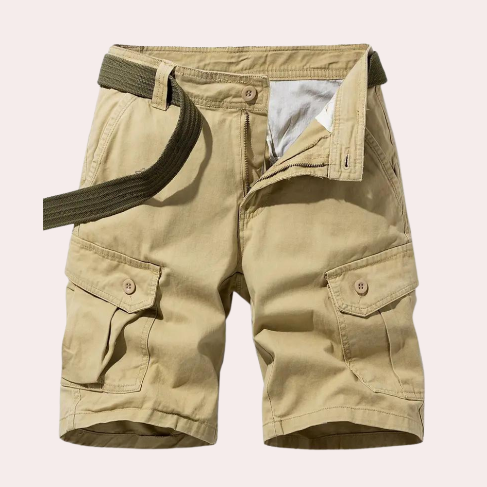 Shorts cargo homme – Pantalon moderne ajusté en coton pour été