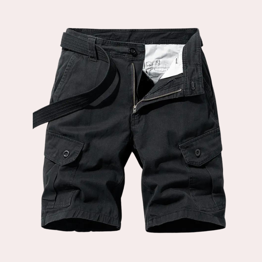 Shorts cargo homme – Pantalon moderne ajusté en coton pour été