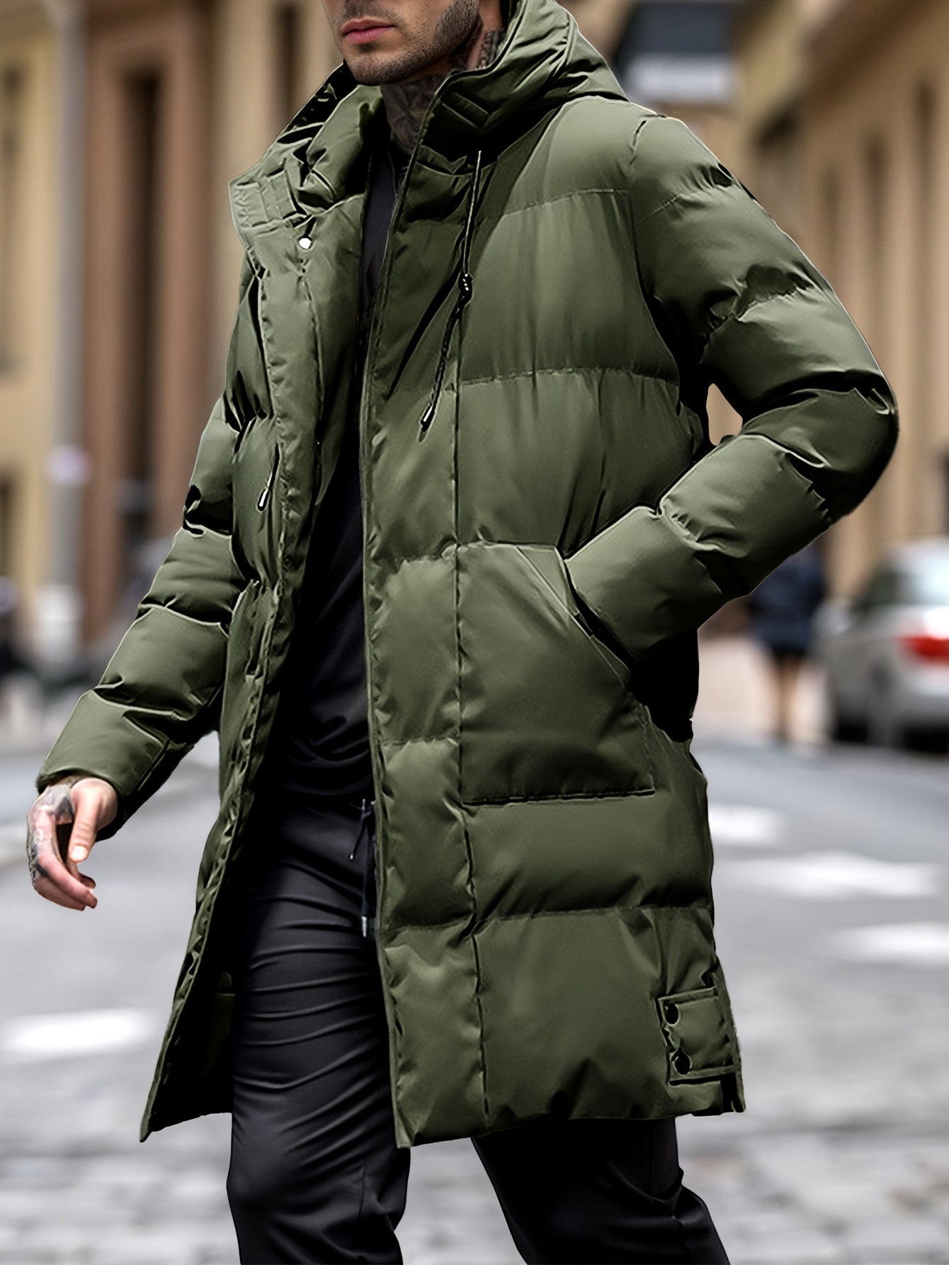 Veste matelassée hiver homme – Veste décontractée chaude et confortable