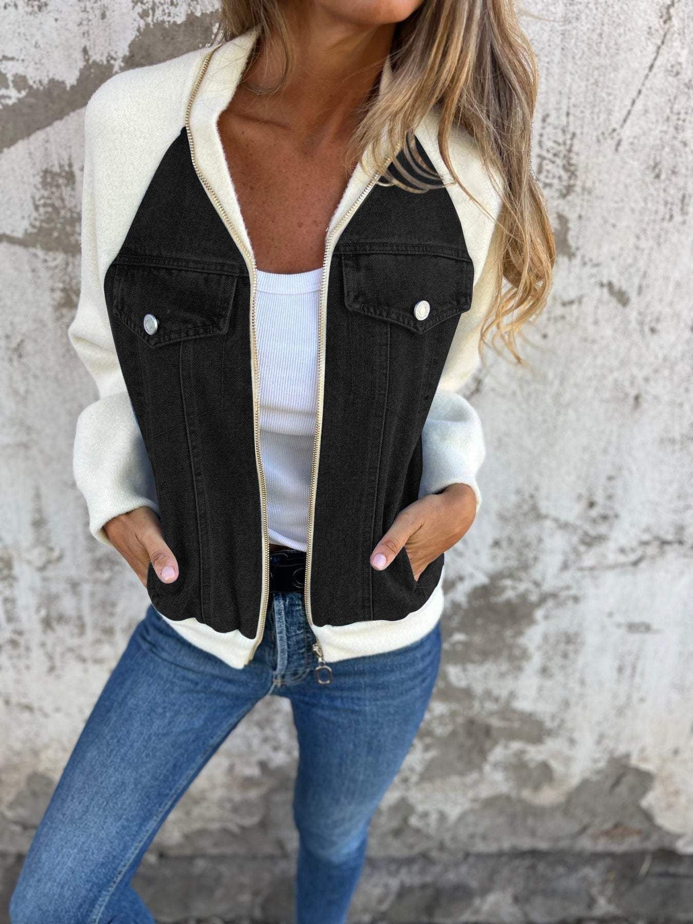 Manteau en Denim Femme – Veste moderne et chic pour toutes occasions