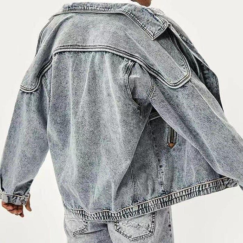 Veste en jean homme tendance – Veste décontractée en denim style moderne