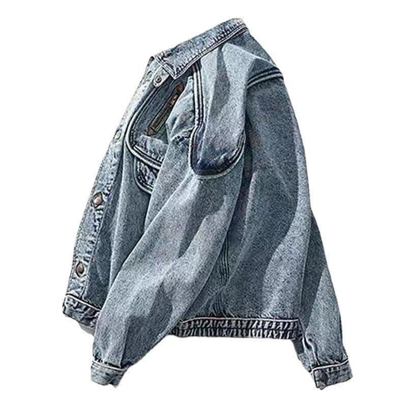 Veste en jean homme tendance – Veste décontractée en denim style moderne