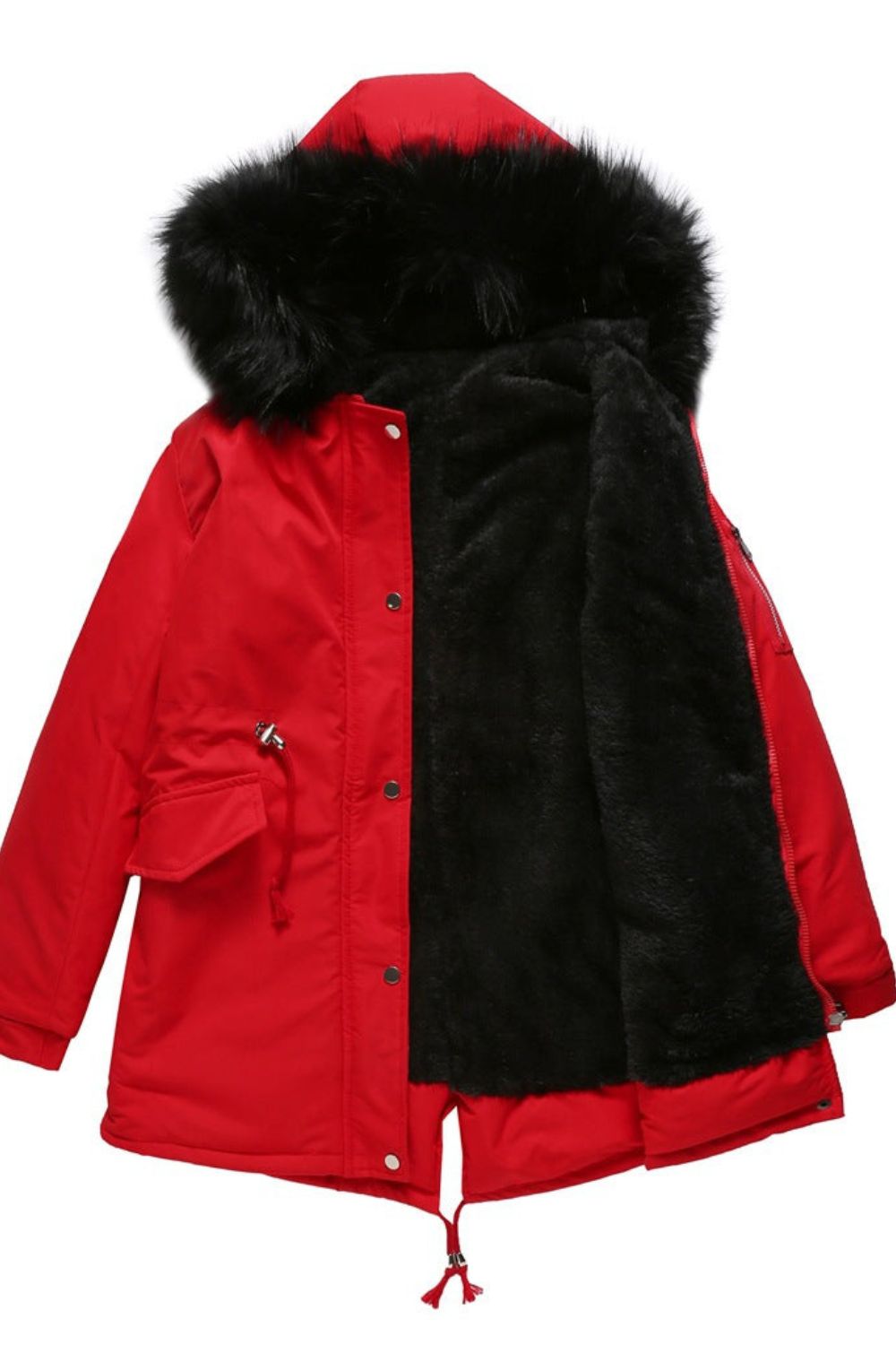 Parka femme avec capuche – Veste en fausse fourrure chaude et élégante