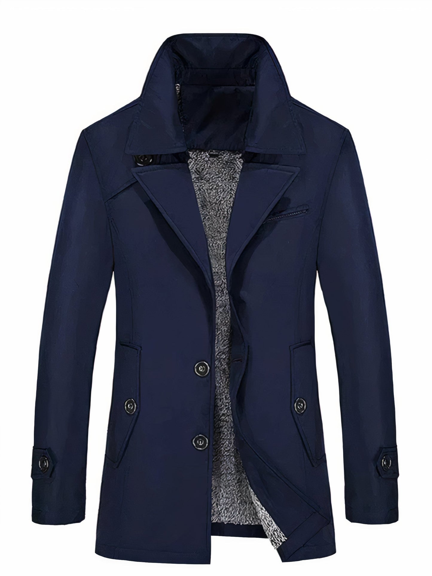 Manteau d'hiver homme – Trench-coat raffiné en laine pour style élégant